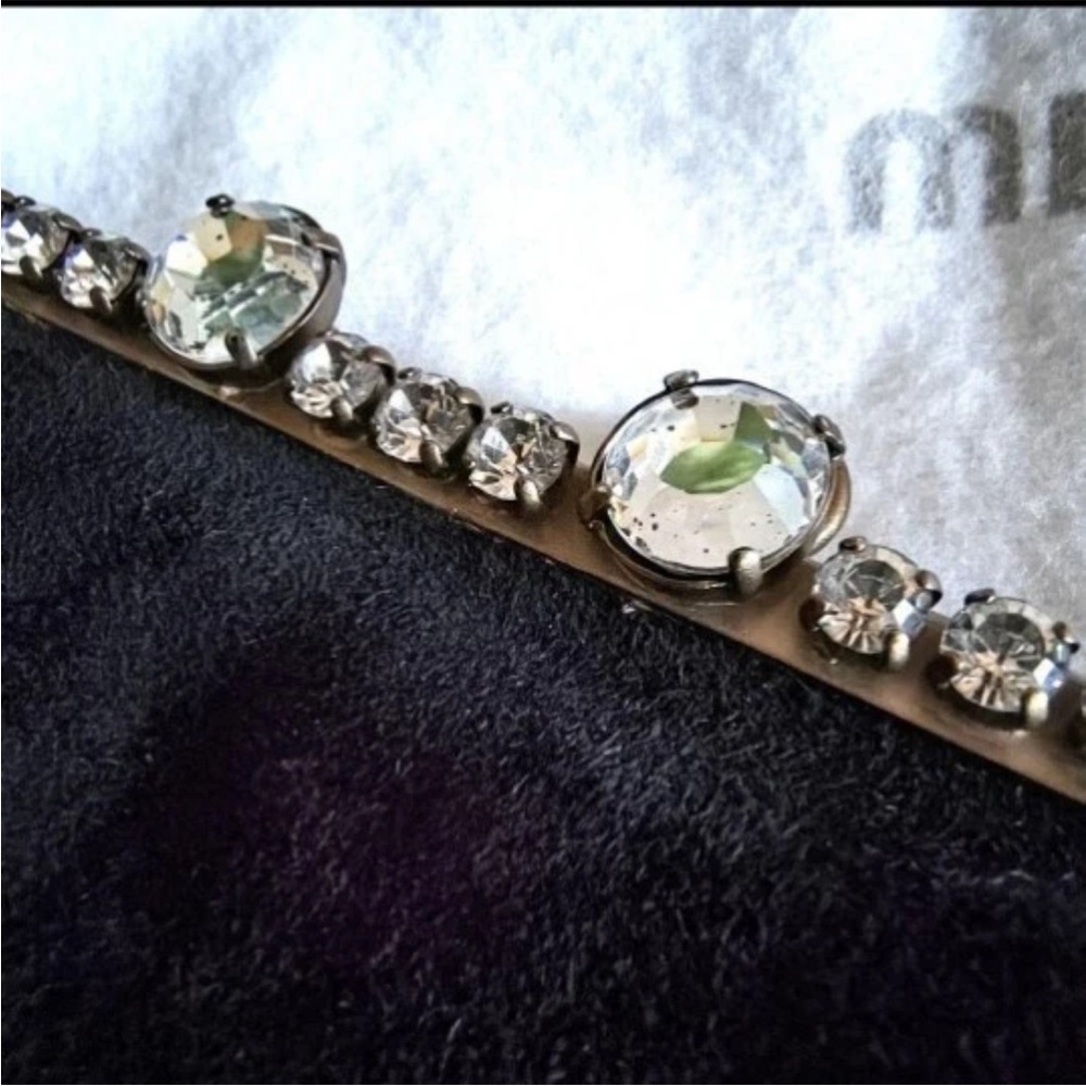 Miu Miu Black Clutch with Crystal Accents - Picture 7 of 9